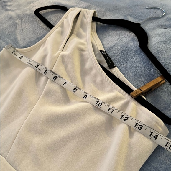 PrettyGarden Cream Asymmetrical Wrap Pencil Skirt Women’s Small NWT Midi - Picture 4 of 12